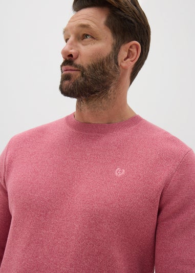 Lincoln Pink Crew Neck Jumper