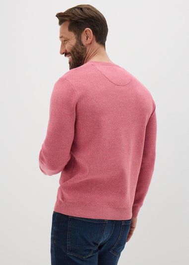 Lincoln Pink Crew Neck Jumper