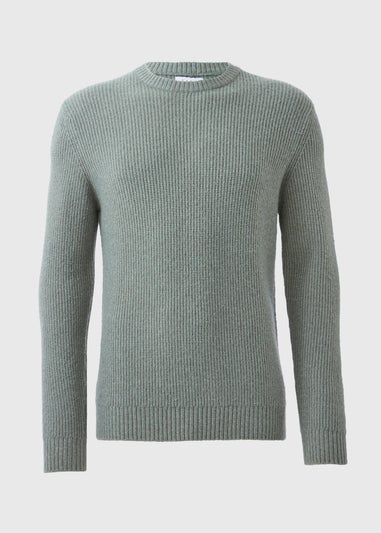 Sage Crew Neck Knit Jumper