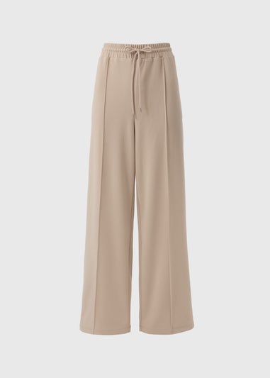 Stone Seam Detail Wide Leg Trousers