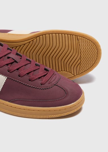 Burgundy Retro Trainers