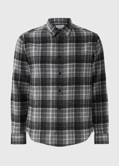 Charcoal Check Brushed Shirt