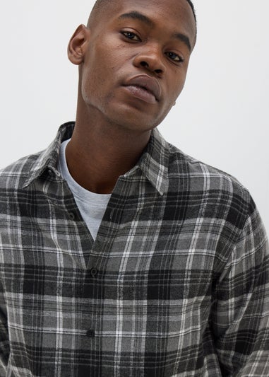 Charcoal Check Brushed Shirt