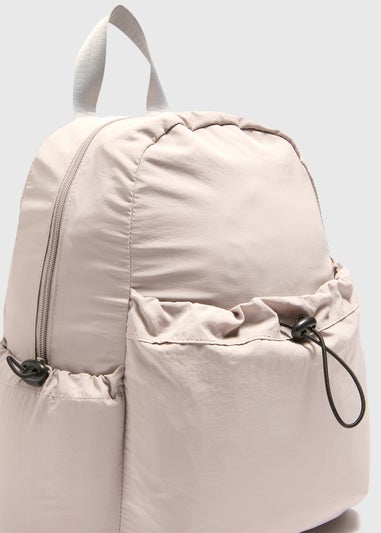 Grey Toggle Front Backpack