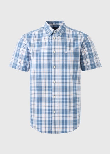 Lincoln Blue Check Poplin Shirt