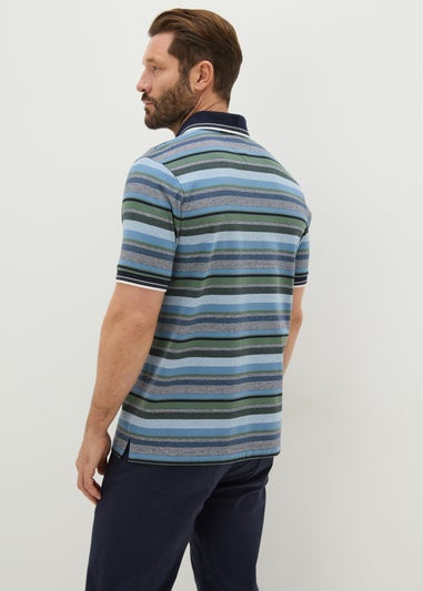 Lincoln Green Stripe Polo Shirt