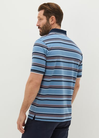 Lincoln Blue Stripe Polo Shirt