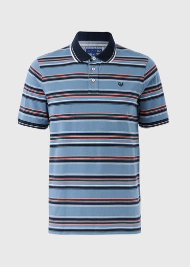 Lincoln Blue Stripe Polo Shirt