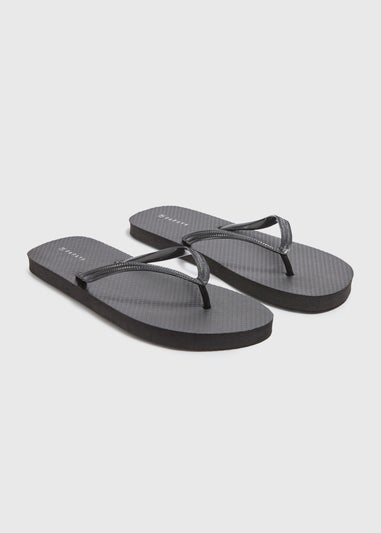 Black Flip Flops