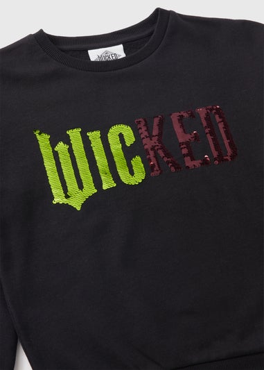 Wicked Girls Black Sequin Sweatshirt (7-15yrs)