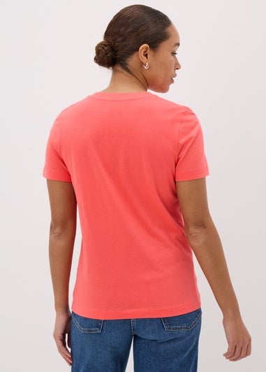 Coral Crew Neck T-Shirt