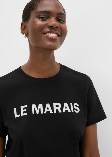 Black Le Marais Crew Neck T-Shirt