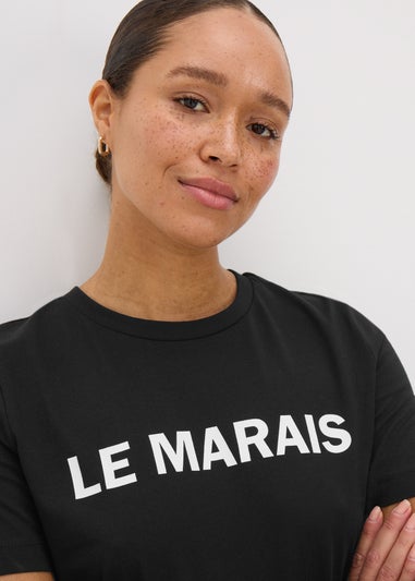 Black Le Marais Crew Neck T-Shirt