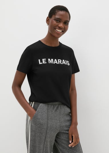 Black Le Marais Crew Neck T-Shirt