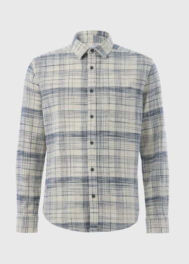 White Check Slub Shirt