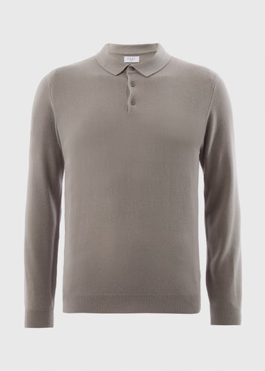 Stone Polo Knit Jumper