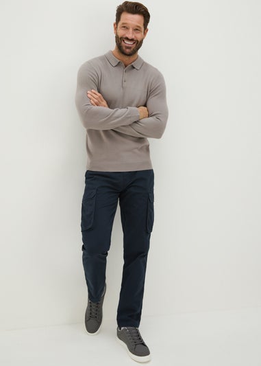 Stone Polo Knit Jumper