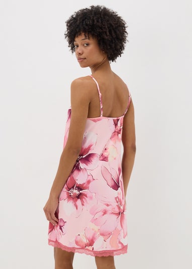 Pink Floral Chemise Nightie