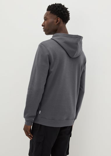 Dark Grey Pull On Hoodie