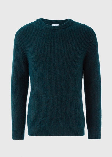 Teal Cosy Crew Neck Jumper