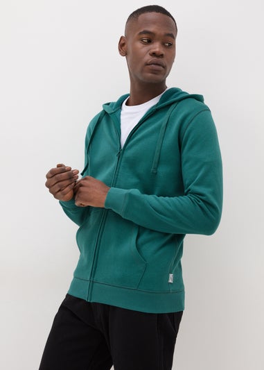 Green Zip Up Hoodie