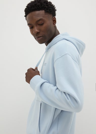 Light Blue Editions Relaxed Fit Hoodie