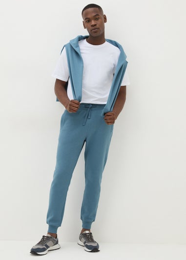 Blue Slim Fit Jogging Bottoms