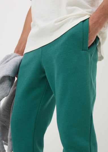 Green Slim Cuff Jogging Bottoms