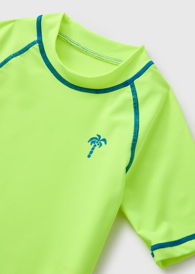 Boys Lime Rash Vest (1-7yrs)