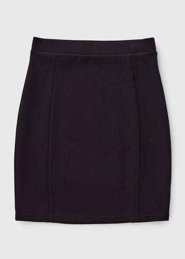 Girls Black Teen Pull On Tube Skirt (8-16yrs)