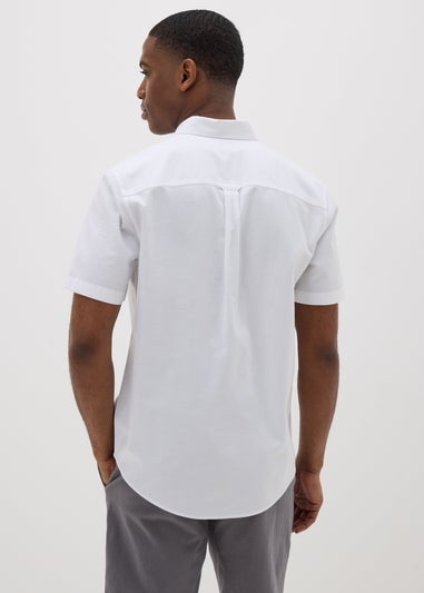 White Short Sleeve Oxford Shirt