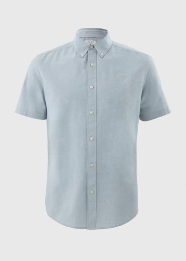 Green Chambray Short Sleeve Oxford Shirt