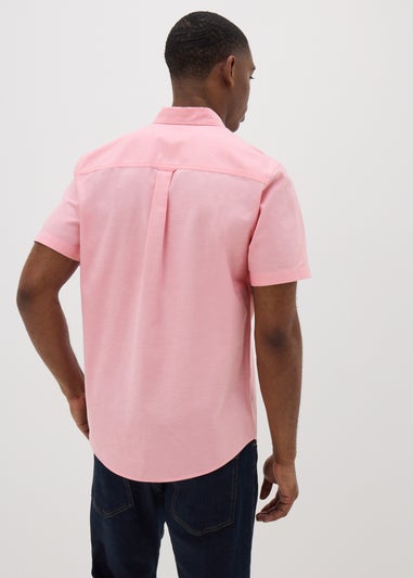 Pink Chambray Short Sleeve Oxford Shirt