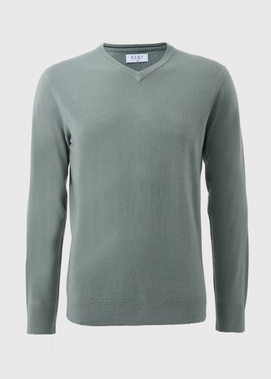 Sage Soft Touch V-Neck Jumper