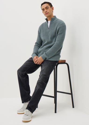 Sage 1/4 Zip Bubble Jumper