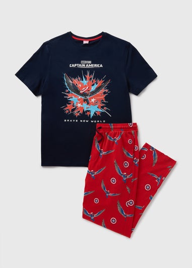 Marvel Red Captain America Pyjama Set