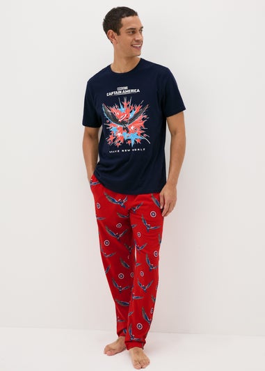 Marvel Red Captain America Pyjama Set