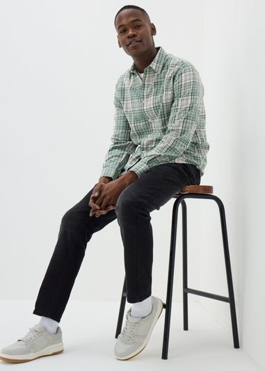 Green Brushed Check Shirt