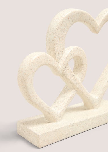 Cream Heart Shape Ornament