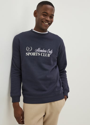 Navy Members Only Sweatshirt