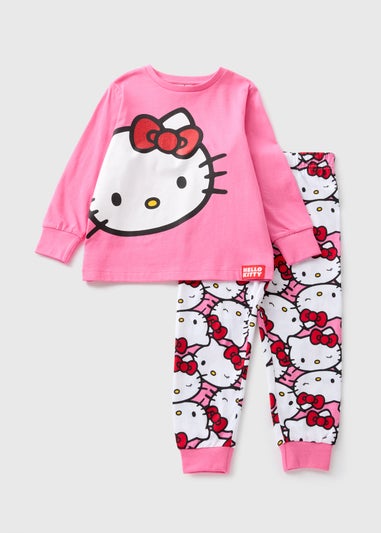 Hello Kitty Girls Pink Pyjama Set (1-7yrs)