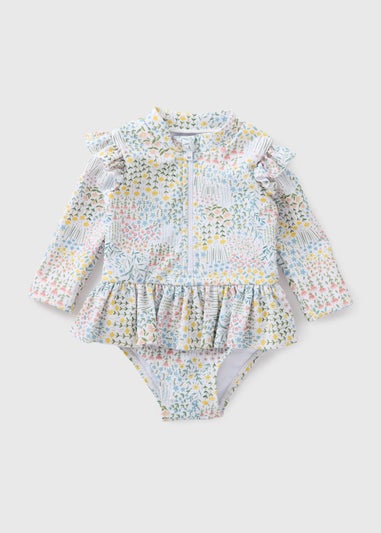 Baby Multicolour Floral Swimsuit (Newborn-23mths)