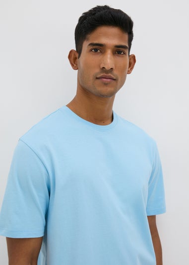 Blue Essential Crew Neck T-Shirt