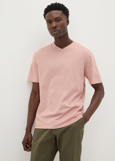 Pink Essential V-Neck T-Shirt