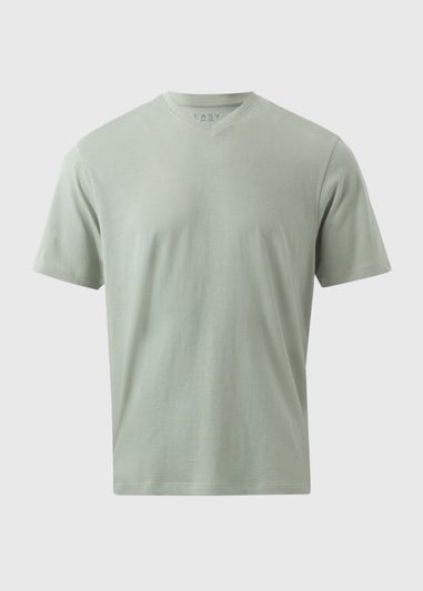 Green Essential V-Neck T-Shirt