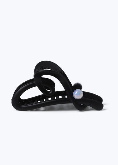 Muse Black Pearl Heart Claw Clip
