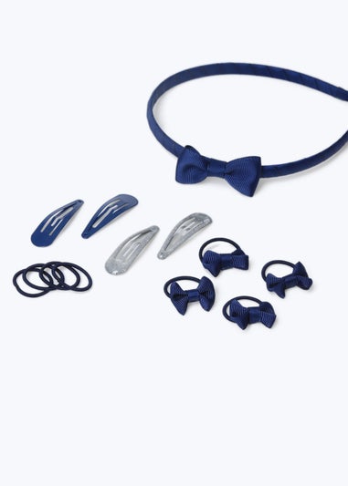 Girls Navy Headband Set