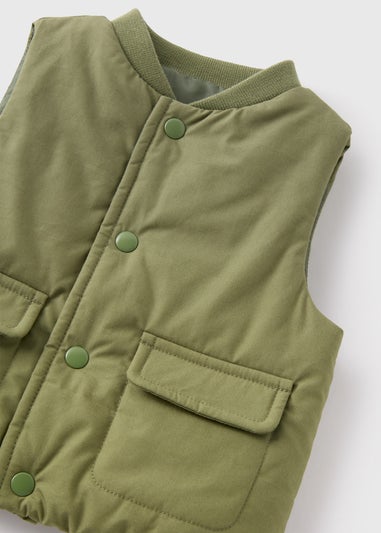 Baby Khaki Pocket Gilet (Newbron-23mths)