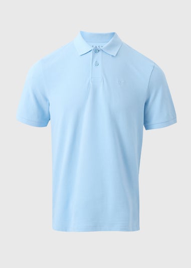 Blue Plain Polo Shirt