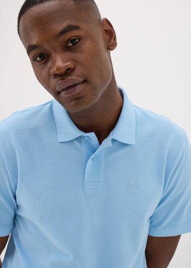 Blue Plain Polo Shirt